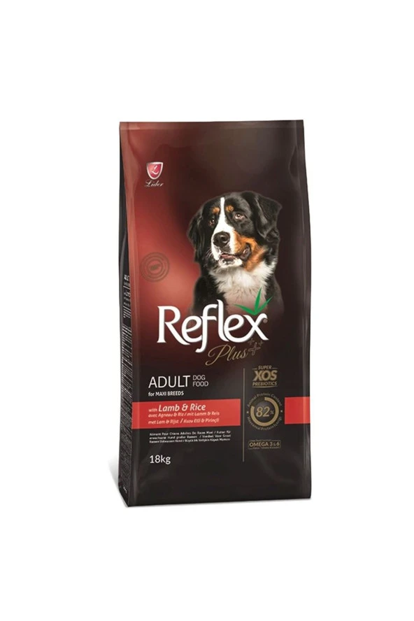 Reflex Plus Orta ve Büyük Irk Kuzu Etli 18 kg Yetişkin Köpek Maması