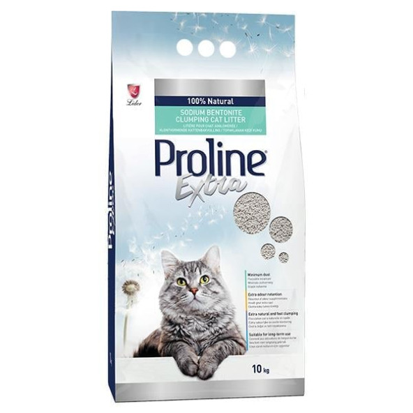 Proline Extra Sodyum Bentonit İnce Taneli Topaklanan Kedi Kumu 10 Kg