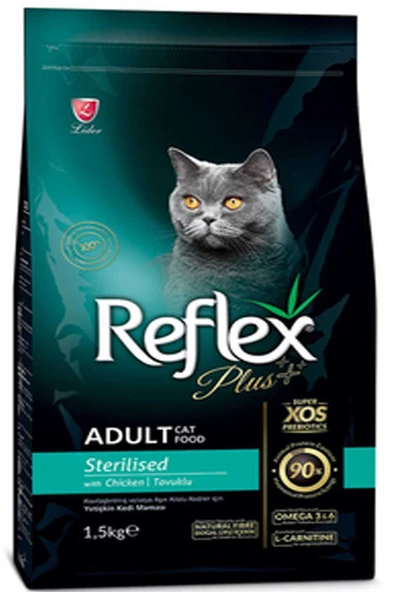 REFLEX Plus Tavuklu Kısırlaştırılmış Kedi Maması 1,5 kg