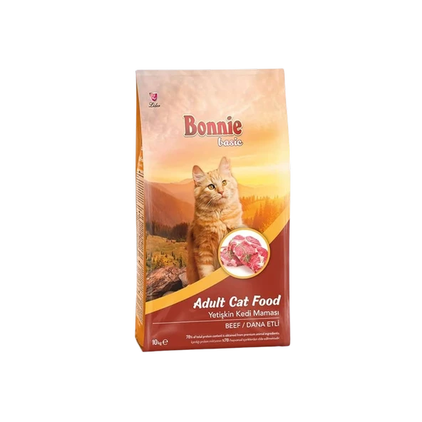 BONNIE Dana Etli Yetişkin Kedi Maması 10 Kg