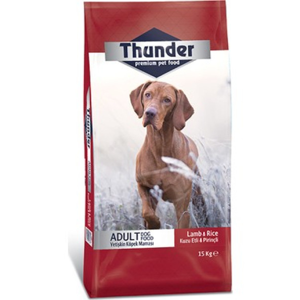 Thunder Kuzu Etli Pirinçli Köpek Maması 15 Kg