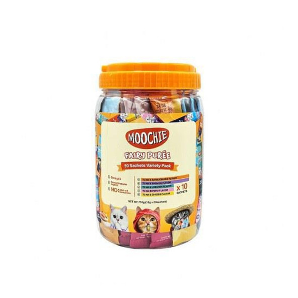 Moochie Sıvı Kedi Ödülü Ton-Mix 50x15 Gr