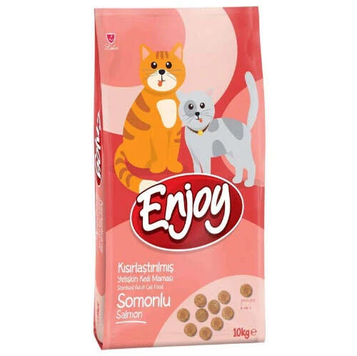 ENJOY Somonlu Kısırlaştırılmış Yetişkin Kedi Maması 10 Kg