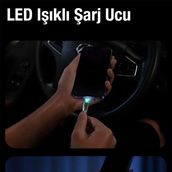 Baseus Glimmer Series iPhone Lightning to USB Hızlı Data Şarj Kablosu 1mt - Resim 6