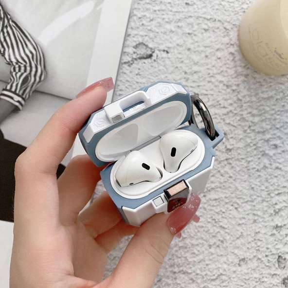 Airpods Airbag 35 Darbelere Karşı Dayanıklı Düğmeli  Uyumlu Kılıf - 2