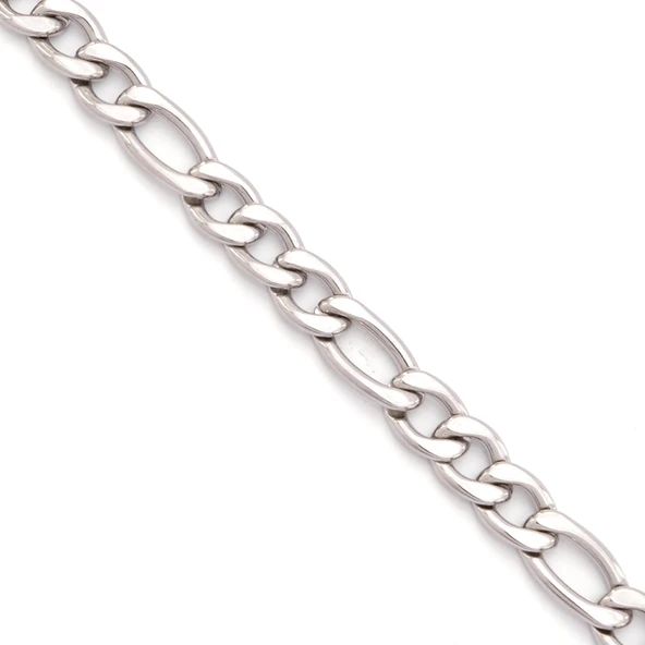 316L Çelik Figaro Erkek Spor Zincir Bileklik EBLK-444 - Resim 4