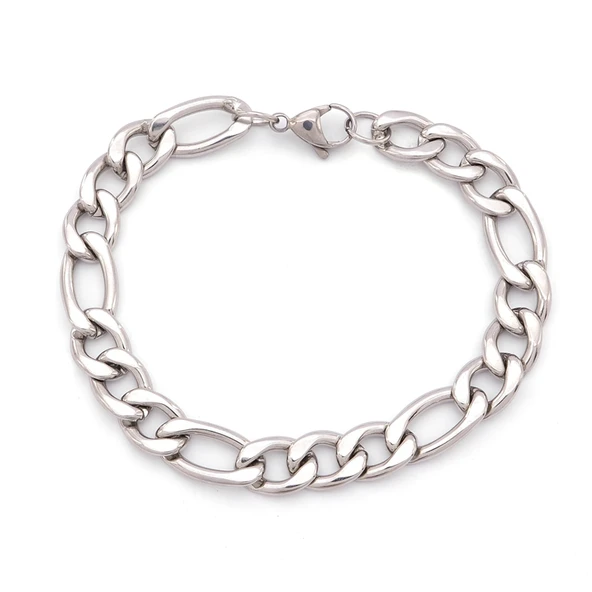 316L Çelik Figaro Erkek Spor Zincir Bileklik EBLK-444 ürün görseli