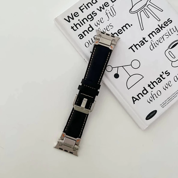 Watch 42mm KRD-114 Metal Başlıklı Suni Deri Kordon - 2
