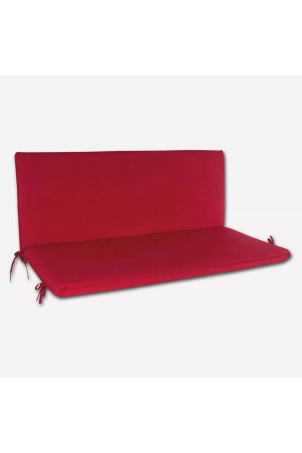 Kırmızı Arkalıklı Bank Minderi 110x50x5 cm