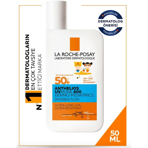 La Roche Posay Anthelios Dermo Pediatric Invisible Fluid SPF50+ 50 ml