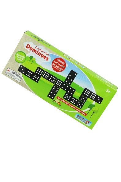 Ailenizle Keyifli Vakit Geçirmek için Ahşap Domino 55 Parça - 4