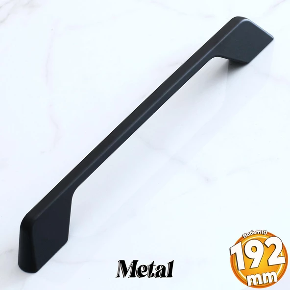 Lord Kulp 192 mm Siyah Metal Mutfak Mobilya Çekmece Mutfak Dolap Dolabı Kulpları Kapak Kulbu Kulpu