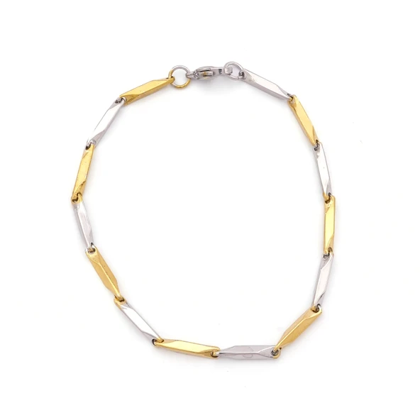 Çift Renkli Çelik Erkek Bilekliği EBLK-504 ürün görseli