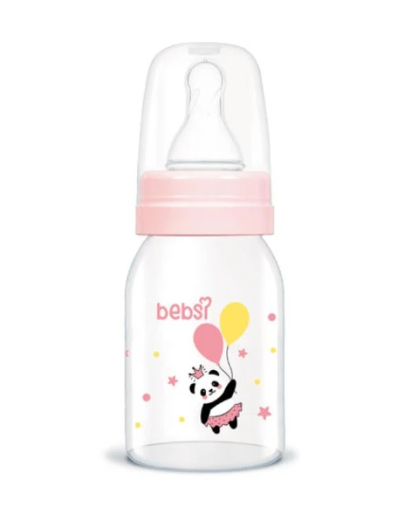 Bebsi Cam Biberon 125 ml - PEMBE