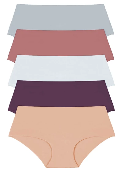 5li Kadın İz Yapmaz Lazer Kesim Bato Külot - 3