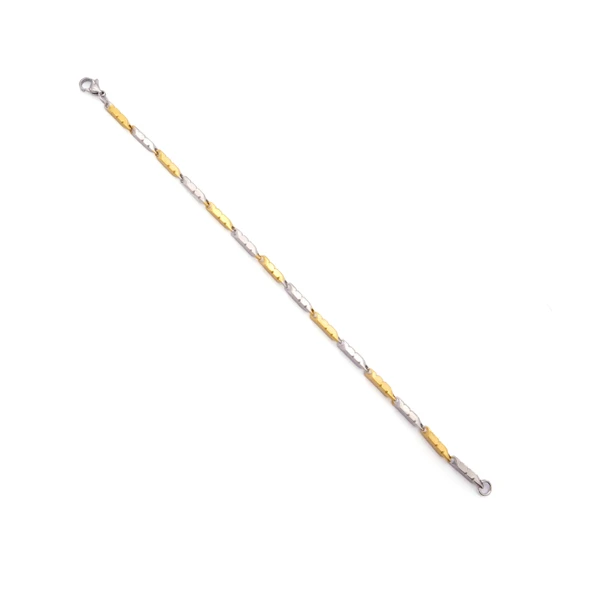 Çift Renkli Lazer Model Erkek Bileklik EBLK-513 - Resim 3