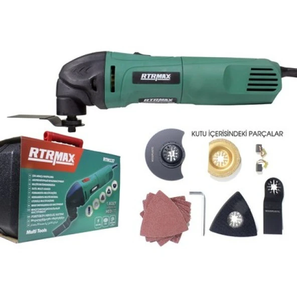 Rtrmax Rtm137 Çok Amaçlı Kesici Raspalama Çantalı 5 Aksesuarlı