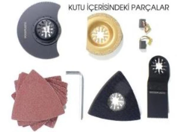 Rtrmax Rtm137 Çok Amaçlı Kesici Raspalama Çantalı 5 Aksesuarlı - 2