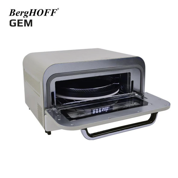 BergHOFF GEM RETRO 2000 W Vanilya Krem Rengi Pizza Fırını 7960010 - 2
