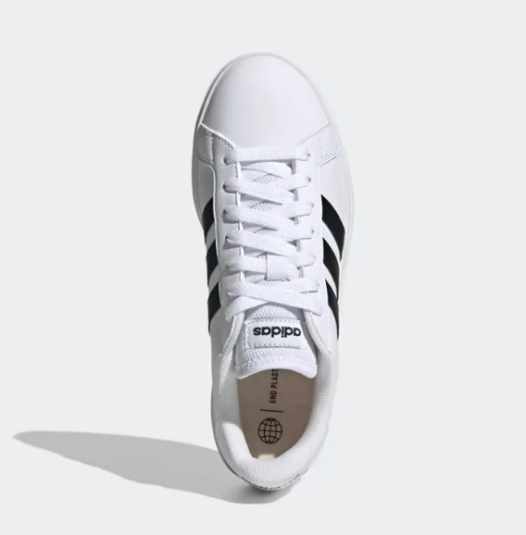 adidas Grand Court Base Beyaz Spor Ayakkabı GW9261 - Resim 5