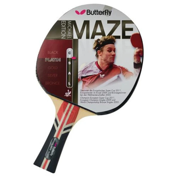 Butterfly Maze Platin ITTF Onaylı Masa Tenisi Raketi - 85064