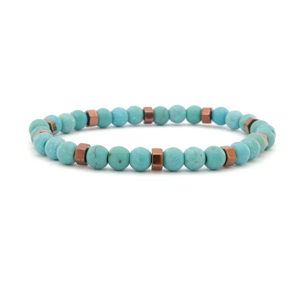 Turkuaz Firuze Doğal Taş Erkek Bileklik EBLK-370 ürün görseli
