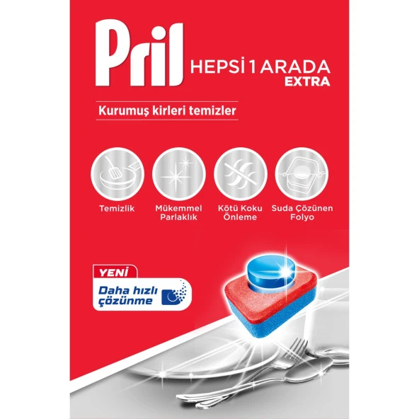 Pril Bulaşık Makinası Deterjanı Hepsi Bir Arada 45x4 180 Tablet - 2