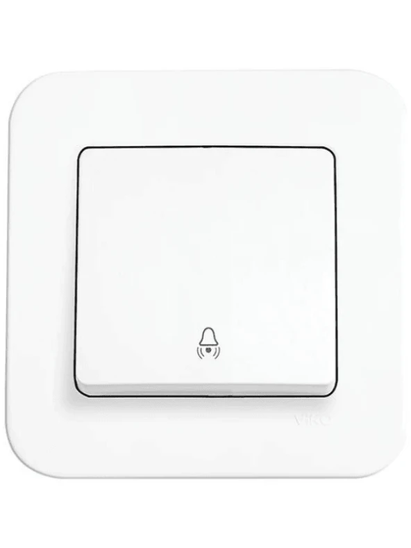 Viko Linnera Zil Anahtarı Beyaz (Çerçeve Dahil) 90440006 - Resim 2