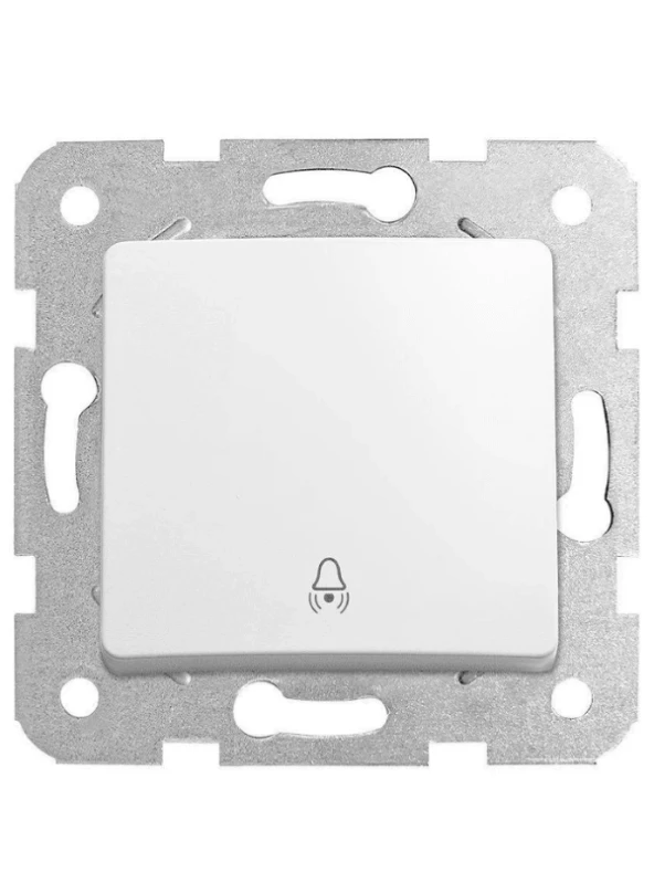 Viko Linnera Zil Anahtarı Beyaz (Çerçeve Dahil) 90440006 (4 Adet) - Resim 2