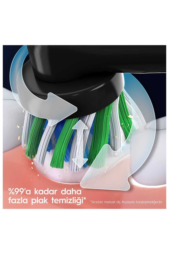 Oral-B Pro 3 - 3900 - Siyah Beyaz 2li Şarj Edilebi - 3