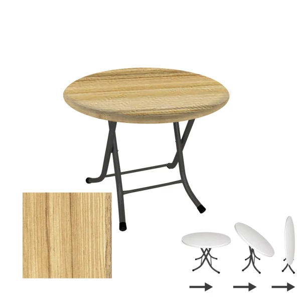 Klasik Katlanır Werzalit Yuvarlak Tabla Masa 90cm  - Coco Bolo ürün görseli