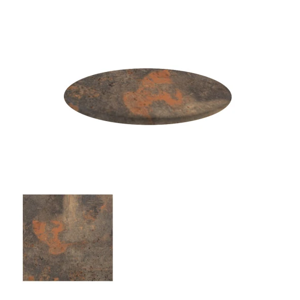 Werzalit Masa Tablası Yuvarlak 90cm - Metkic Oxid 1 ürün görseli