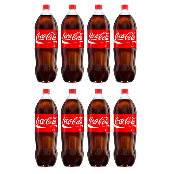 Coca Cola 2 litre x 8 Adet - 2