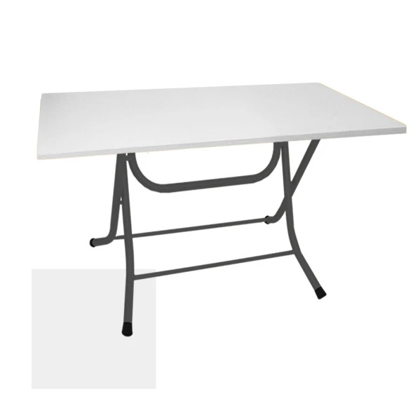 Klasik Katlanır Suntalam Tabla Masa 70x105 - Beyaz ürün görseli 1