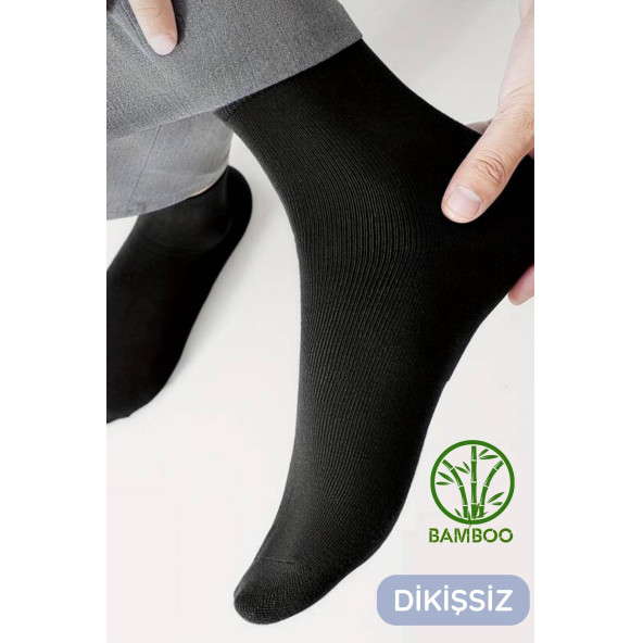 Kutulu 6 Çift Erkek Bambu Uzun Soket Yazlık Dikişsiz Parfümlü Çorap - 3