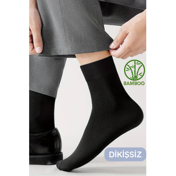 Kutulu 6 Çift Erkek Bambu Uzun Soket Yazlık Dikişsiz Parfümlü Çorap - 6