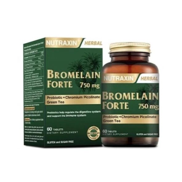 Nutraxin Bromelain Forte 60 Tablet 8680512633204