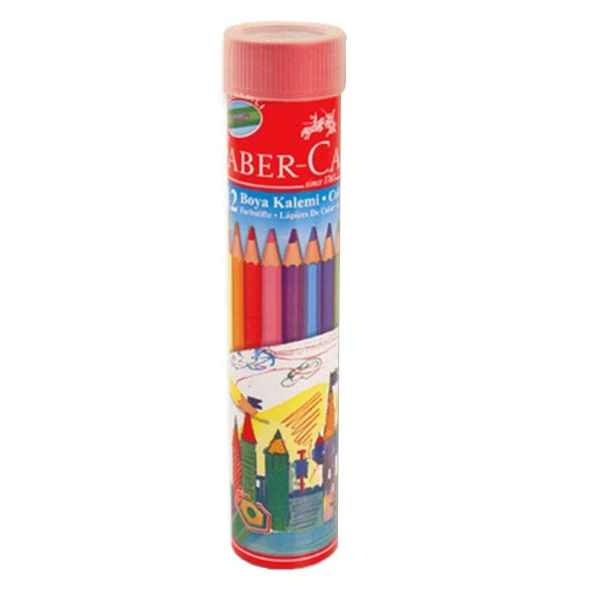 Faber Castell Kuru Boya 12 Renk Metal Tüp