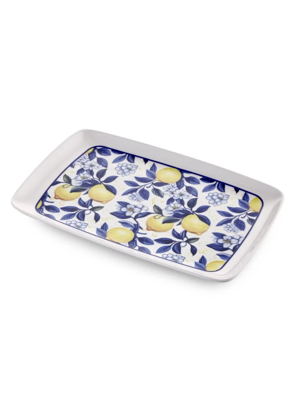 The Mia Odore Di Limone Dikdörtgen Servis 34x25 cm ODL0010 - Resim 2