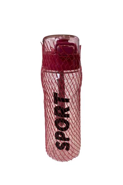 Kilitli Kapaklı Taşıma İpli Exclusive Kalite BPA Free Okul ve Sporcu Suluk Matara - PEMBE - 2