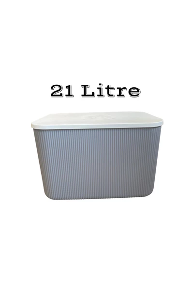 21 Lt Storage Gri Dolap Içi Düzenleyici, Oyuncak Ve Çamaşır Sepeti Ayakkabı Bot Saklama Kutusu - Resim 2