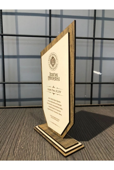 Kişiye Özel Ahşap Plaket - 3