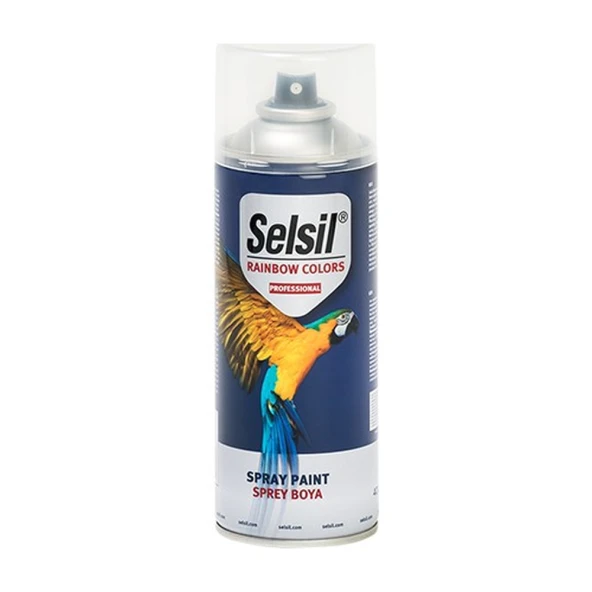 Selsil Sprey Boya Trafik Beyaz Renk Akrilik- 400ml