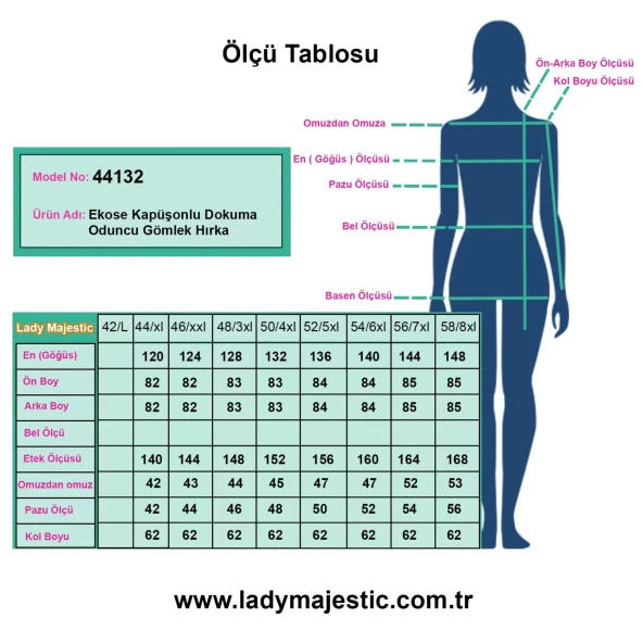 Ekose Kapüşonlu Dokuma Büyük Beden Oduncu Gömlek Hırka Gizli Cep - 3