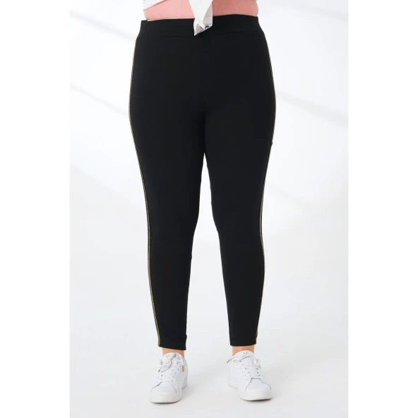 Yüksek Bel Likralı Tayt - 2