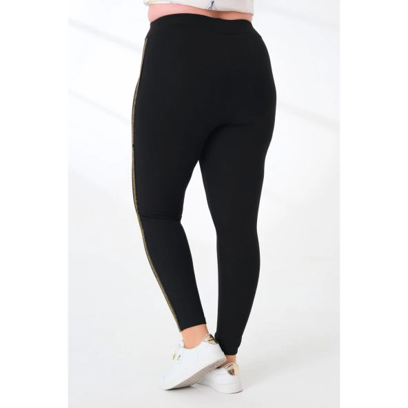 Yüksek Bel Likralı Tayt - 4