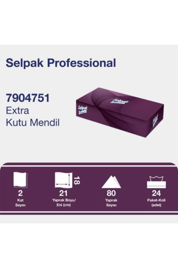 Selpak Prof. Extra 18x21 Kutu Mendil