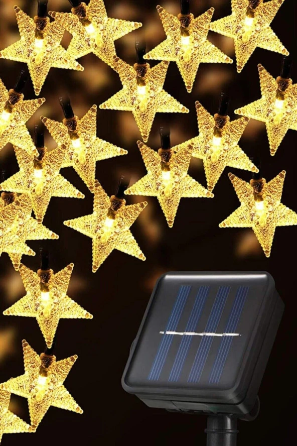 Su Geçirmez Solar Güneş Enerjili 8 Fonksiyonlu Günışığı 7 Metre 30 Yıldızlı Led Aydınlatma - 2