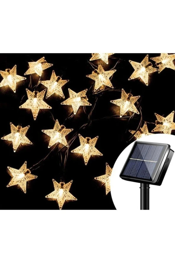 Su Geçirmez Solar Güneş Enerjili 8 Fonksiyonlu Günışığı 7 Metre 30 Yıldızlı Led Aydınlatma - 5