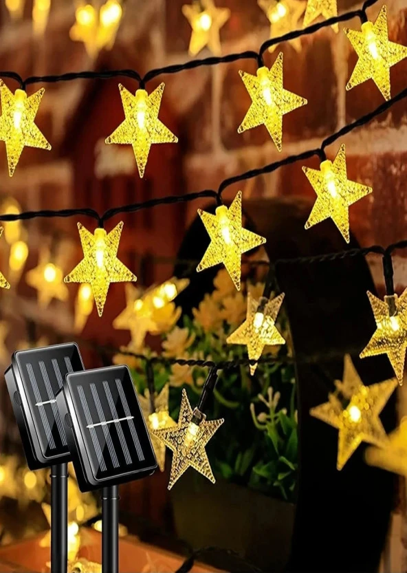 Su Geçirmez Solar Güneş Enerjili 8 Fonksiyonlu Günışığı 7 Metre 30 Yıldızlı Led Aydınlatma - 8